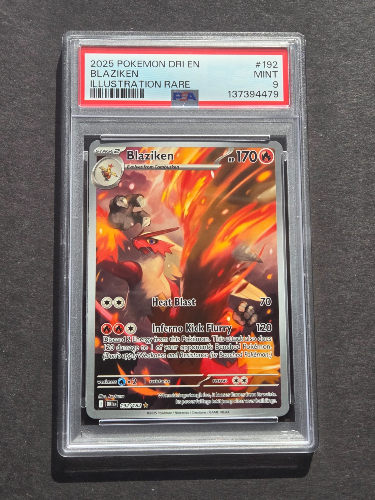 【PSA9】ダークライ PR PSA 9 BLAZIKEN 192/182 - DESTINED RIVALS ILLUSTRATION RARE HOLO