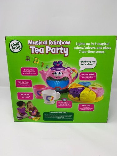 LeapFrog Musical Rainbow Tea Party Children's Play Set, Toy ~ NEW - 2597 - Read