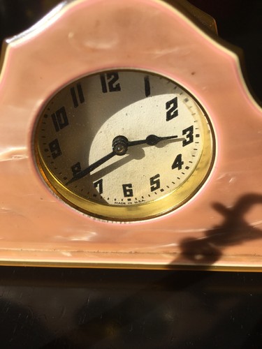 Antique Clock Bakelite Or Celluloid