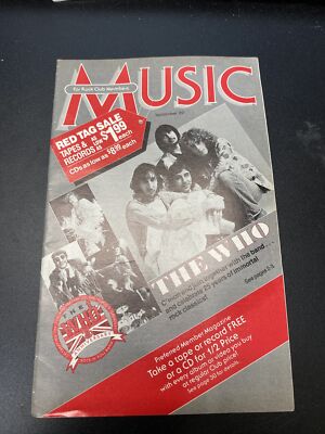 Rare The Who Cover September 89 COLUMBIA HOUSE Magazine Catalog 1989