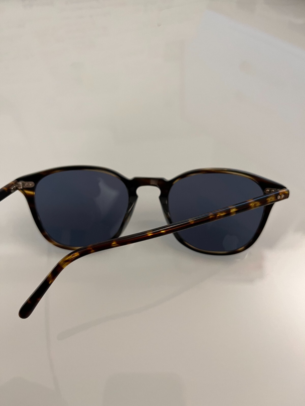 Pre-owned Oliver Peoples Forman La Polarized Sun In Cocobolo Msrp$496 Dicaprio's Fav In Blue