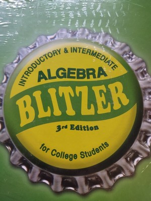 Introductory & Intermediate Algebra Blitzer 3rd Ed For College Students NEW