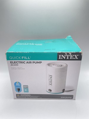 Intex 66645E - Electric Air Pump - Quickfill AC400 (110-120V) 0.57 PSI 400 L/min