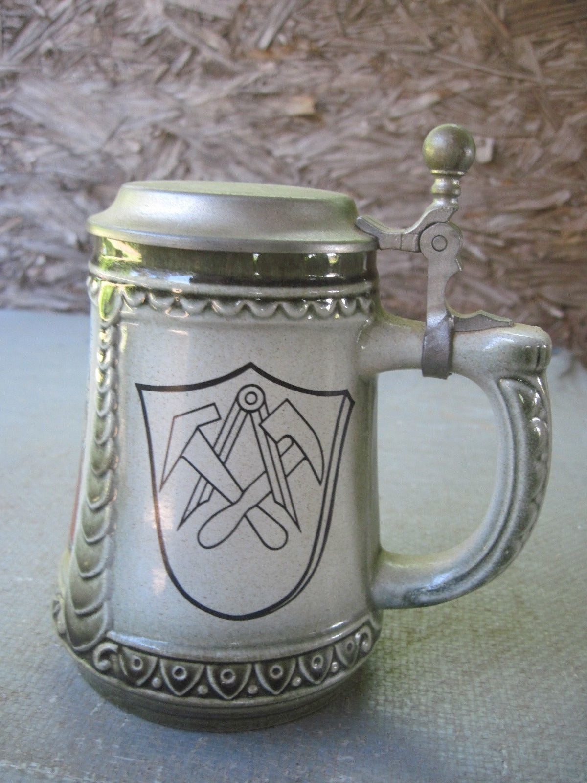 Garbrecht & Bischl Porcelain/Ceramic Stein with Metal Lid, Made in Germany???