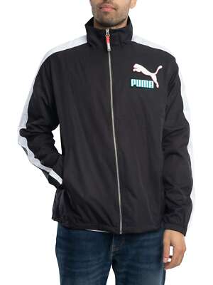 Мужская расслабленная спортивная куртка Puma для Фэндома, черный