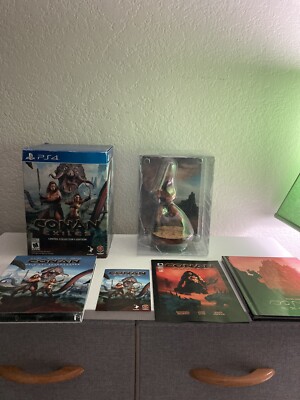 Conan Exiles - PS4 Collectors Edition, Statue, Soundtrack, & Booklets NO GAME