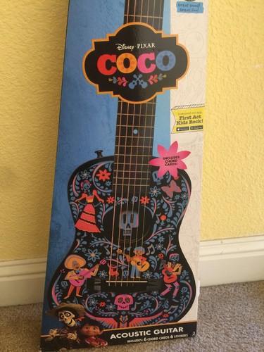 NIB 2017 Disney Pixar Coco Kids First Act Discovery Real Acoustic Guitar