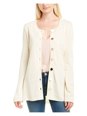 

Женский фактурный кардиган на пуговицах ANNE KLEIN цвета слоновой кости, топ с длинными рукавами, размер, Цвет слоновой кости