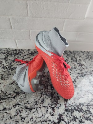Nike HyperVenom 3 Elite DF FG Crimson/Gray Soccer Cleats AJ3803-600 MENS 9.5 NEW