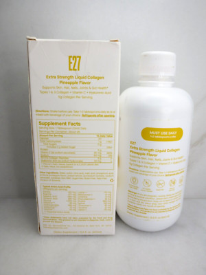  S. CHILD E27 EXTRA STRENGTH LIQUID COLLAGEN PINEAPPLE FLAVOR 13.5 OZ BOXED 