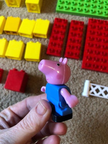 UNICO PEPPA PIG BUILDING BLOCKS & FIGURE COMPATIBLE MEGA BLOKS LEGO DUPLO +