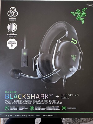 Razer Blackshark V2 +USB Sound Card Special Edition Esports Wired Headset