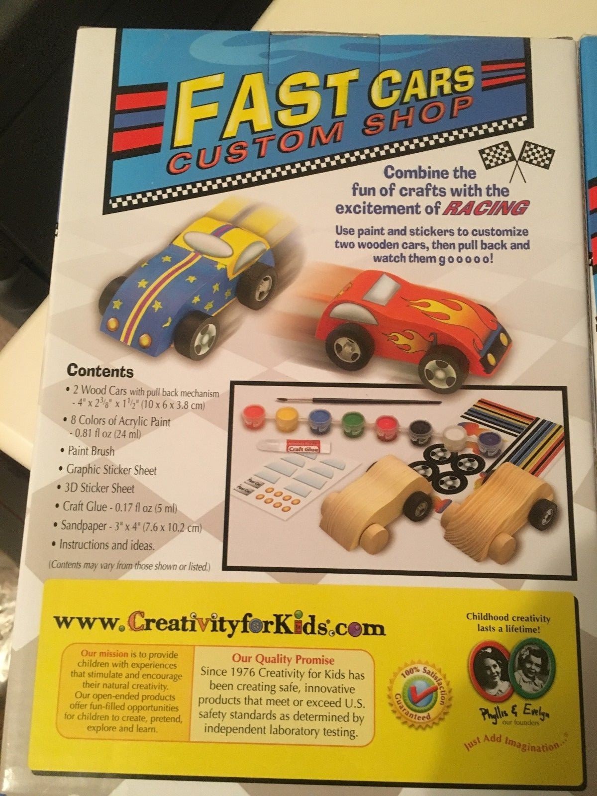 CREATIVITY FOR KIDS FABER-CASTELL FAST CARS CUSTOM SHOP  #1174 2 BOXES NEW