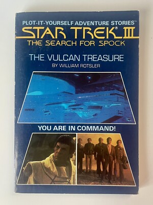 Star Trek III: Plot It Yourself  Adventures: Vulcan Treasure 1984 Book