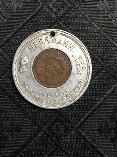 Hermann The Great THURNAER & GORMAN 1890 ENCASED INDIAN HEAD CENT TC283788 R8