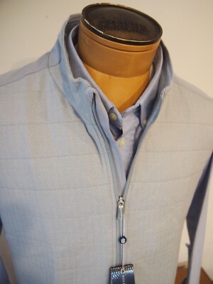 Holderness & Bourne Perry Fleece Grey Herringbone Insulated Vest NWT XXL $220