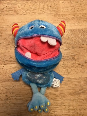 MAKE BELIEVE IDEAS The Very Hungry Worry Monster Eater Plush Stuffed Blue 8''