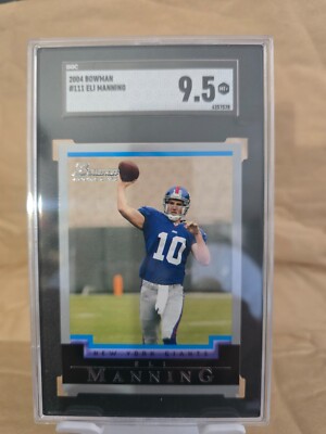 2004 BOWMAN #111 ELI MANNING RC SGC 9.5 NY GIANTS SUPERBOWL CHAMP