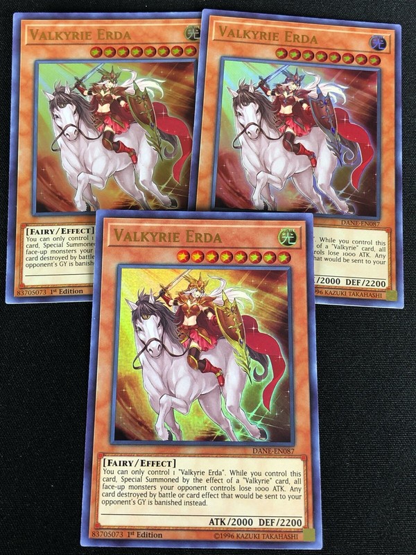 DANE-EN087 Valkyrie Erda Ultra Rare UNL Edition Mint YuGiOh Card
