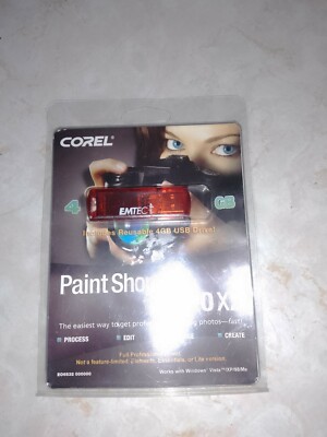 Corel Paint Shop Pro Photo X2 on 4GB USB DRIVE Works on Windows Vista/XP/98/Me