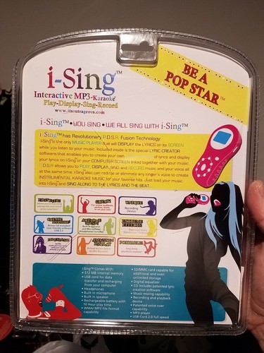 i-Sing Interactive MP3 Karaoke Display Sing Record Ultimate Music Player White