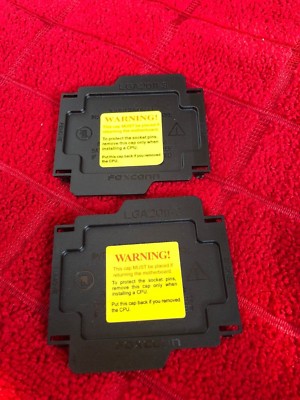 LOT 12 Pcs  FOXCONN  LGA2011-3 CPU SOCKET COVER,  LGA 2011-V3 CPU SOCKET COVER