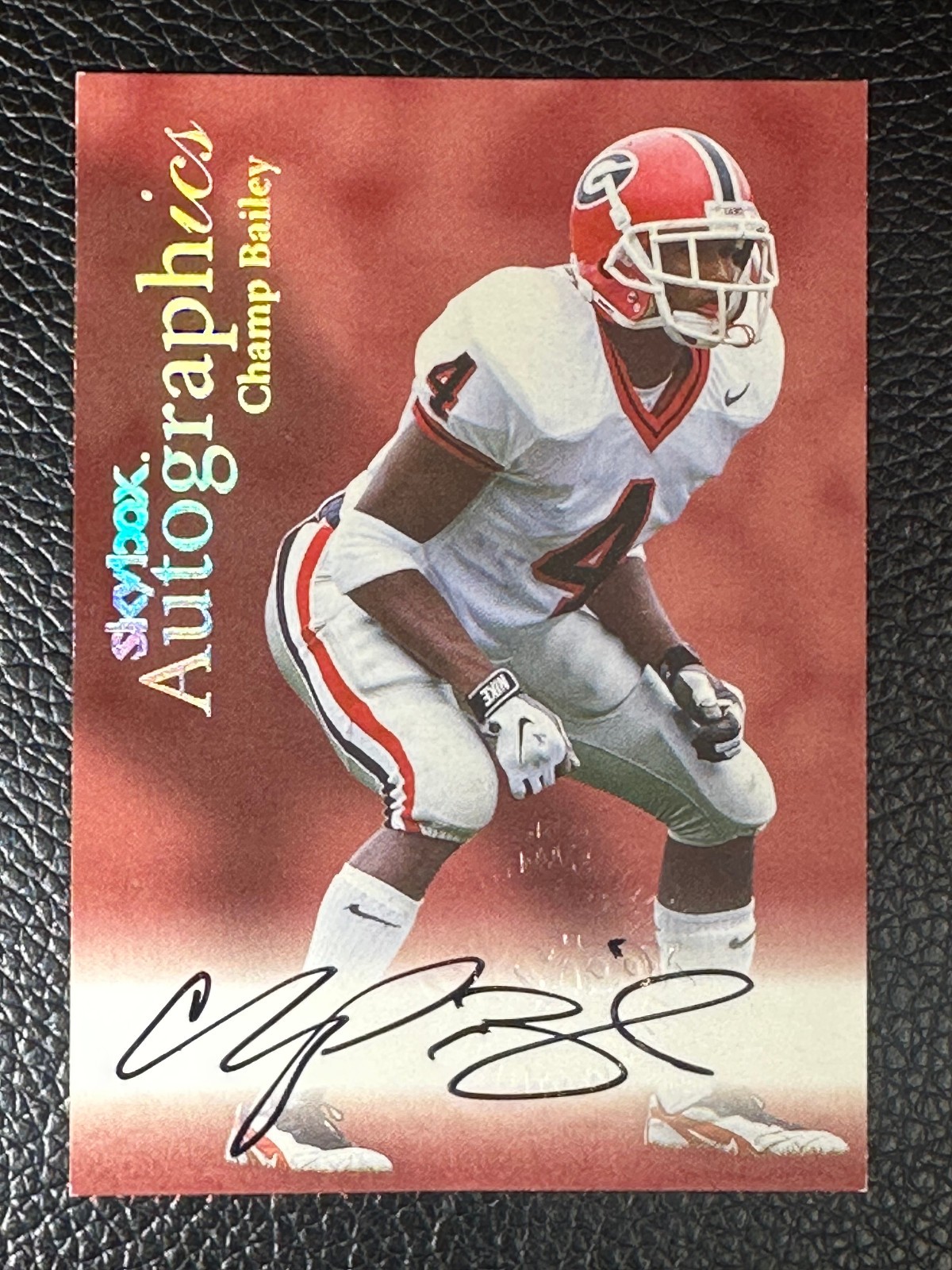 1999 Skybox Autographics Champ Bailey Auto Autograph