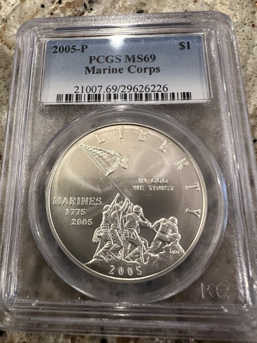 2005 P $1 Marine Corps 230th Anniversary Commemorative