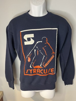 Vintage Syracuse Orange Basketball Crewneck Sweatshirt Size Small 90s