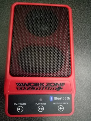 WORKZONE XFINITY 20V BLUETOOTH SPEAKER LITHIUM PLAY MP3 MUSIC CD ALBUM RADIO DIY