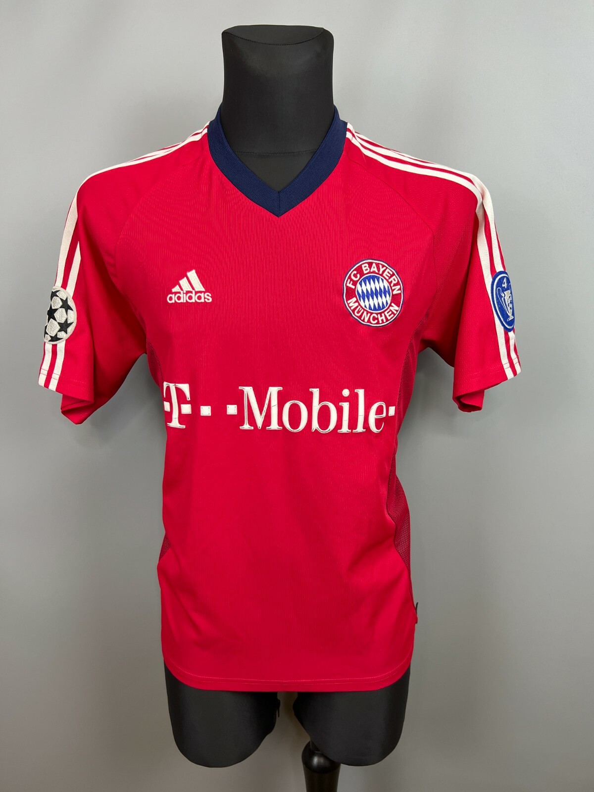 adidas FC Bayern Munich ポロシャツ クリーム FC Bayern Munich Football Away Shirt 2002-2003 (M) Adidas