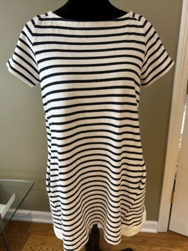 Sacai Dixie Striped Cotton Dress Black White Size 3 US L Sacai Dixie Striped Cotton Dress Black White Size 3 US L