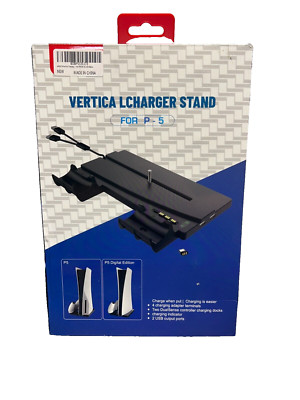 Charger Vertical Stand  USB Hub For PS5 Controller 2 Docks IPlay D1