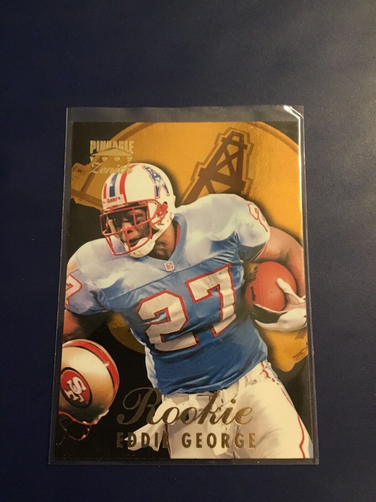 1997 Pinnacle Zenith #100 EDDIE GEORGE Rookie Houston Oilers
