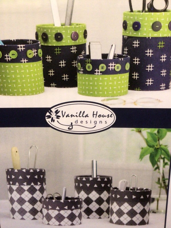 PATTERN Sewing Room Craft Organizers Fabric Office Organizers NEW Vanilla