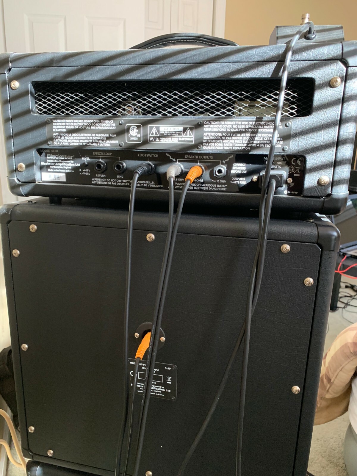 blackstar ht-5 head and 2 ht110 boxes