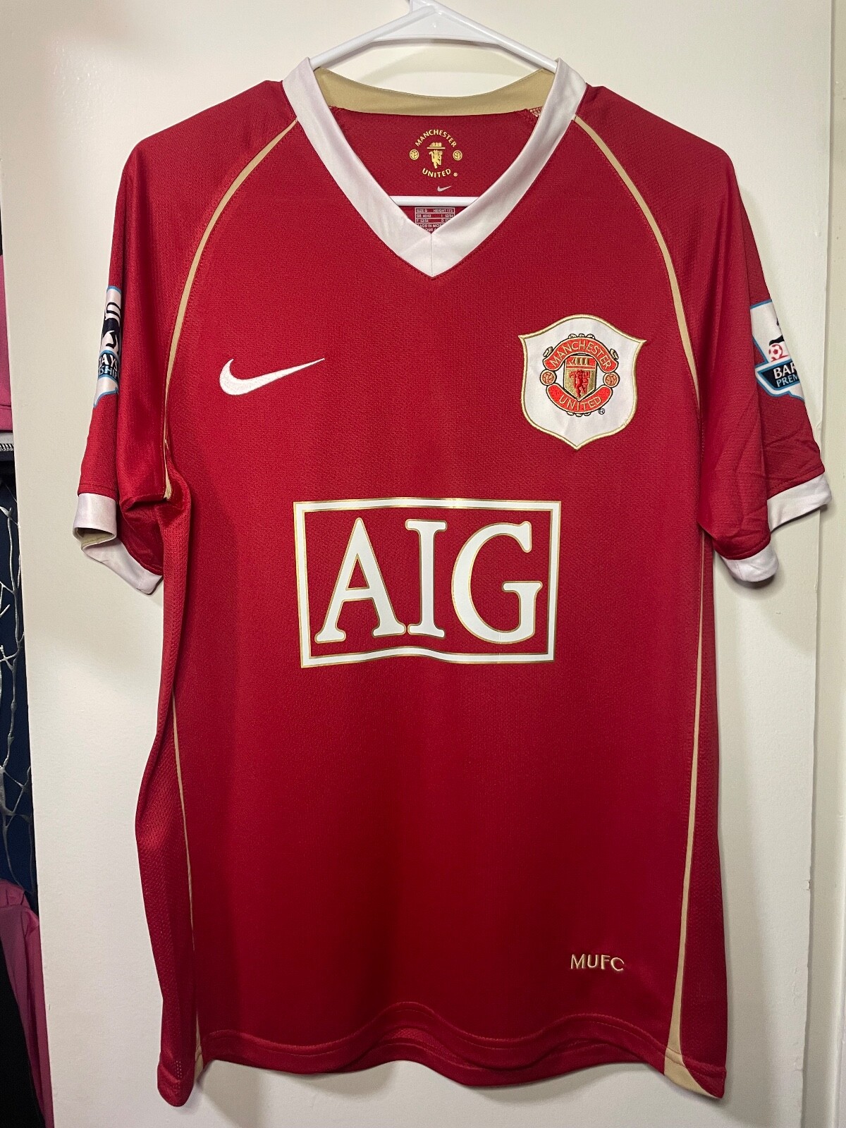 RONALDO 7 赤 シャツ 2006/2007 2006-07 Manchester United Home