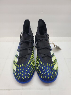 Adidas Predator Freak.3 TF Turf Black/Blue Indoor Soccer Cleats Size 11.5 FY0623
