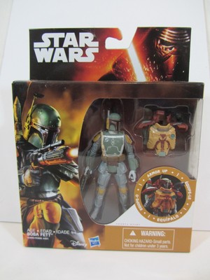Disney Star Wars ESB - Boba Fett Armor Up Action Figure  3.75  New (423DJ  B3890
