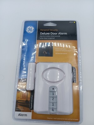 GE Personal Security Deluxe Door Alarm, New in Package, Model 45117