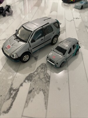 Transformers RID 2001 X-Brawn  Robots In Disguise Autobot With Little Bro