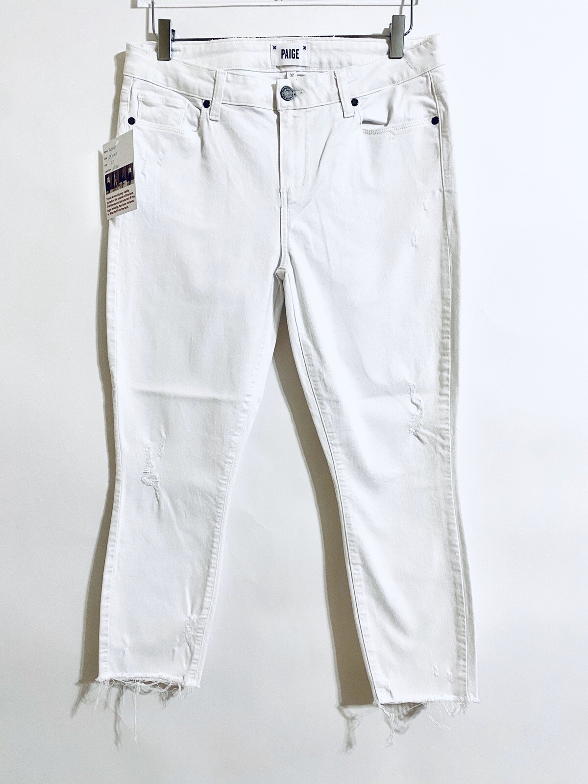 Джинсы PAIGE White Jeans Skinny Denim 