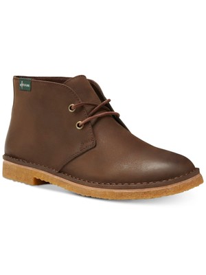 

EASTLAND Mens Brown Hull 1955 Кожаные ботинки Chukka с круглым носком на блочном каблуке, Коричневый, 7282-02D