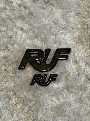 RUF Genuine Carbon Badge Emblem Logo Trunk Bonnet Hood Porsche 911 CTR BTR