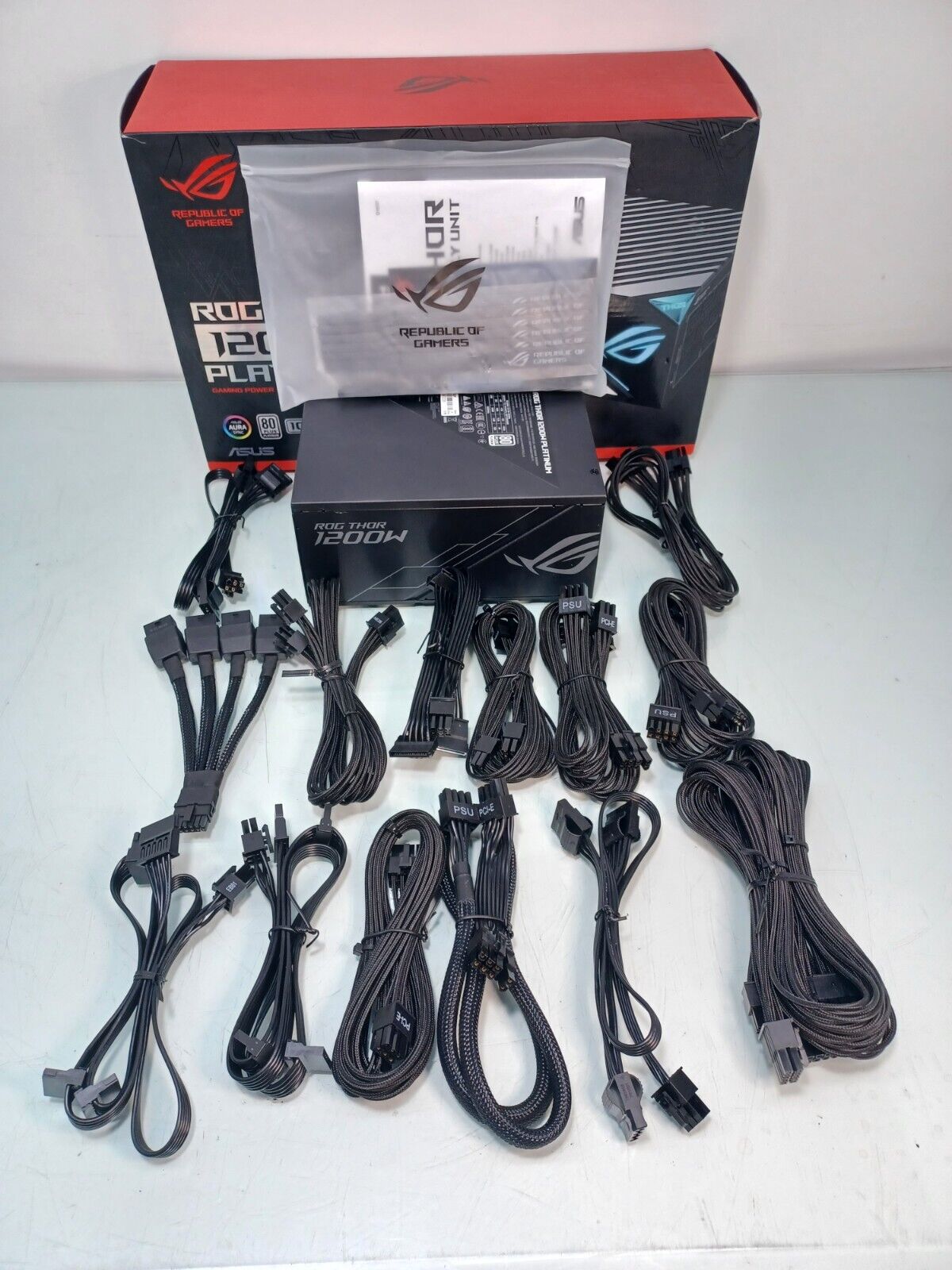 Asus ROG-THOR-1200P 1200W 80+ Platinum 1200W Fully Modular RGB Power Supply | eBay Asus ROG-THOR-1200P 1200W 80+ Platinum 1200W Fully Modular RGB Power Supply | eBay