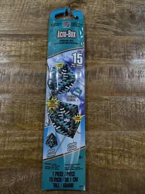 X Kites Acro-Box Pixel Nylon 3D Box Kite, 15 Inches Tall