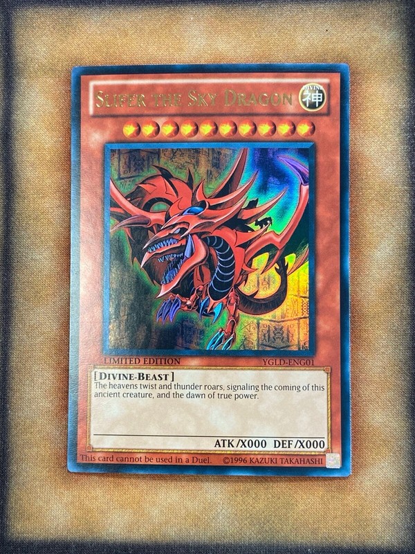 Yugioh Slifer the Sky Dragon YGLD-ENG01 Ultra Rare Limited Edition