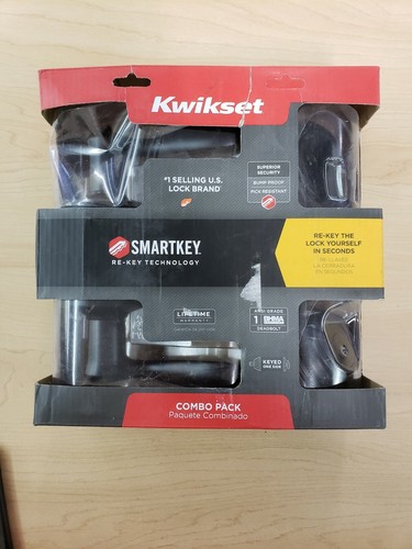Kwikset 991 Venetian Bronze Tustin Keyed Entry Door Deadbolt Lock Combo *