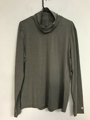 Stio 1046 Women's Tipton Tech Turtleneck Top Magnet Heather Sz Large NWT
