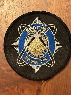 AUTHENTIC RARE PETER GABRIEL PLAYTIME 1988 PATCH BRAND NEW UNUSED FRM BACKSTAGE.